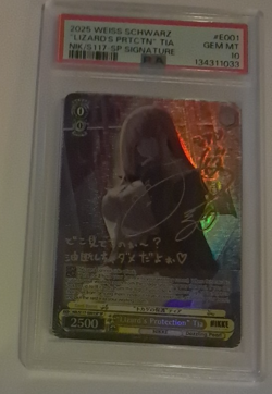 PSA 10 Gem Mint Lizard's Protection Tia SP Gold Signature Nikke ENGLISH Weiss - Image 1