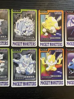 Pokemon Carddass 1997 Lot Set of 10 cards Cubone etc. BANDAI - Image 3