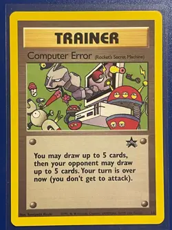 COMPUTER ERROR Trainer # 16 Black Star Promo Pokemon Card WOTC tcg Near Mint ! - Image 1