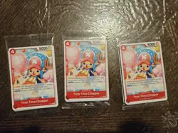 Sealed One Piece TCG Promo Pack P-101 - P-107 Incl. Purple Gold D. Roger 3 packs - Image 1