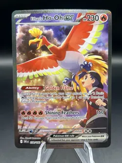 Pokemon TCG Ethan's Ho-Oh ex 230/182 Holo SIR Sv10: Destined Rivals - Image 1