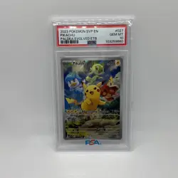 2023 Pokemon Pikachu SVP Paldea Evolved ETB Black Star Promo #027 PSA 10 - Image 1