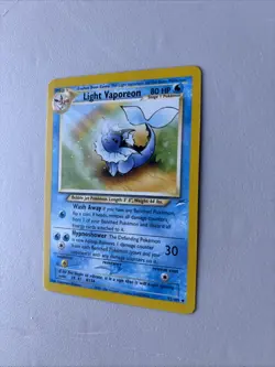 Pokemon TCG Light Vaporeon Neo Destiny Card 52/105 Unlimited Uncommon, Vintage - Image 2