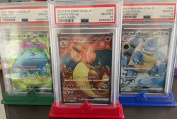 PSA Graded Card Stand / Holder Pokemon Types Multiple Designs For Signles Too - Image 1