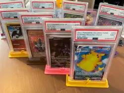 PSA Graded Card Stand / Holder Pokemon Types Multiple Designs For Signles Too - Image 3