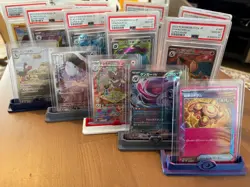 PSA Graded Card Stand / Holder Pokemon Types Multiple Designs For Signles Too - Image 4