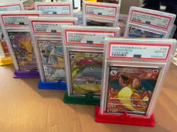PSA Graded Card Stand / Holder Pokemon Types Multiple Designs For Signles Too - Image 5