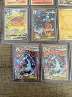 Multiple Pokemon Charizard Case Card Collection Lot, Phantasmal Flames, Base - Image 4