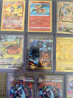 Multiple Pokemon Charizard Case Card Collection Lot, Phantasmal Flames, Base - Image 5