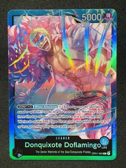 One Piece Card TCG - Donquixote Doflamingo (OP01-060) Leader NEAR MINT English - Image 1