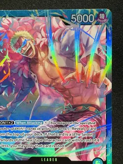 One Piece Card TCG - Donquixote Doflamingo (OP01-060) Leader NEAR MINT English - Image 3