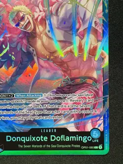 One Piece Card TCG - Donquixote Doflamingo (OP01-060) Leader NEAR MINT English - Image 4
