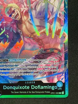 One Piece Card TCG - Donquixote Doflamingo (OP01-060) Leader NEAR MINT English - Image 5