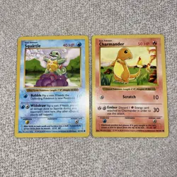 Pokemon Card Shadowless Squirtle/Charmander Base Set 1999 NM/LP - Image 2