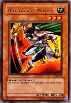 Hayabusa Knight - Rare PSV-086 Unlimited Edition YuGiOh TCG Card - Image 1