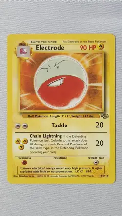 Electrode 18/64 Pokemon Card TCG Jungle Unlimited Non Holo LP - Image 1