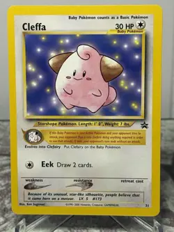Pokemon Cards Cleffa 31 Wizards Black Star Promos WOTC Promo NM - Image 1