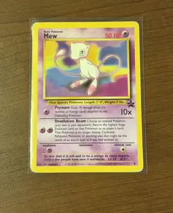 Pokemon TCG Mew 8 Non-Holo Black Star Promo Card LP Regular - Image 1