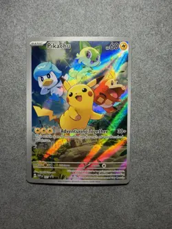 Pokemon Pikachu 027 SVP: Scarlet & Violet Promo Full Art Holo Card English 2023 - Image 1