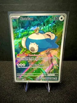 Snorlax SVP 051 Scarlet & Violet Black Star Promo SIR Pokemon TCG Card NM - Image 1