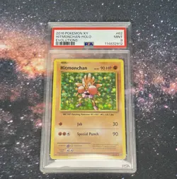 Pokemon TCG XY Evolutions Hitmonchan Holo Card 62/108 PSA 9 Rare Holographic - Image 1