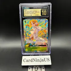 CGC PRISTINE 10 Nami OP08-106 Promotion Pack EX Vol.3O NE PIECE Card Game 191 - Image 1