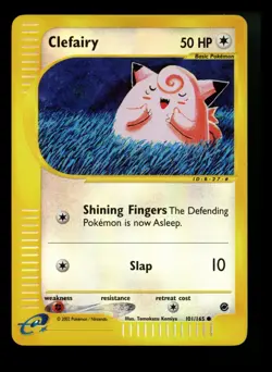 Clefairy 101/165 Expedition 2002 Reverse Holo e-Series Pokemon Card TCG - Image 1
