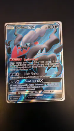 Darkrai GX 139/147 Burning Shadows Ultra Rare Full Art Holo Pokemon Card NM - Image 1
