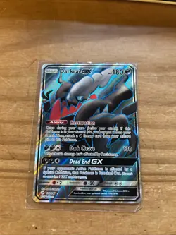Darkrai GX 139/147 Burning Shadows Ultra Rare Full Art Holo Pokemon Card NM - Image 3