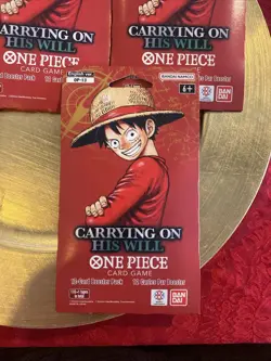 5x ENGLISH One Piece CCG: Carrying On His Will - Sleeved Booster Pack lot OP-13 - Image 3