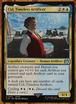 MTG Cid Timeless Artificer 0413 Magic The Gathering Final Fantasy NM/Mint - Image 1