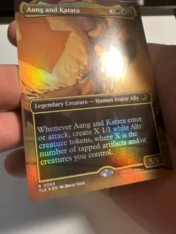 Aang and Katara Borderless Foil, MTG, Avatar: The Last Airbender, TLE, LP *READ* - Image 2