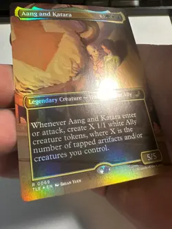Aang and Katara Borderless Foil, MTG, Avatar: The Last Airbender, TLE, LP *READ* - Image 3