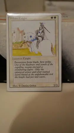 White Knight - Revised (3ED) 1994 - MTG Magic the Gathering - Uncommon - Image 1