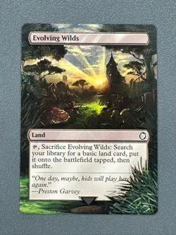 Evolving Wilds 791 MTG Fallout Hand Painted Borderless Extended Full Altered Art - Image 1