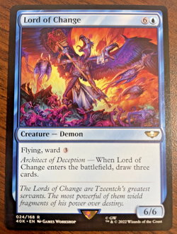 MTG - Lord of Change 24 - Warhammer 40,000 - 40K Non-Foil Rare - Near Mint - Image 1