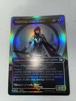 Lightning, Army of One (0320) (Borderless) Final Fantasy Foil - Image 1