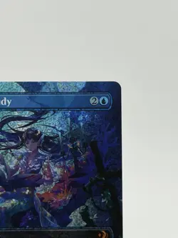 Rhystic Study #91 Anime Borderless Confetti Foil Wilds of Eldraine Magic MTG - Image 3