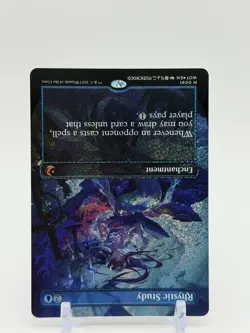 Rhystic Study #91 Anime Borderless Confetti Foil Wilds of Eldraine Magic MTG - Image 4
