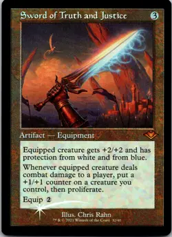 Sword of Truth and Justice (Retro Frame) - Modern Horizons - 32 - LP - MTG - Image 1