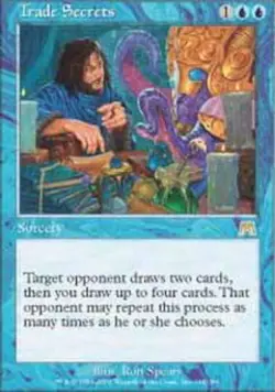Heavy Play, English MTG Regular Trade Secrets Onslaught Magic the Gathering - Image 1