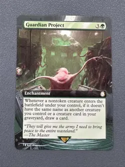 Guardian Project MTG Fallout Hand Painted Borderless Extended Altered Art Tentz - Image 1