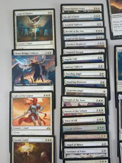 Magic 100 Commander Deck Lyra Mono White Angel Lifegain Ready To Play - Image 5