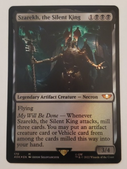 1x Szarekh the Silent King FOIL Warhammer 40K Commander Magic the Gathering NM - Image 1