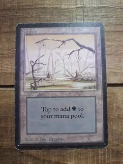 MTG Alpha Swamp B 1993 - Dan Frazier - - Image 1