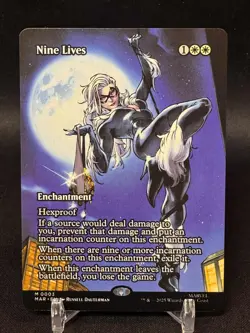 Nine Lives (Borderless) 0003 - Marvel's Spider-Man MTG - NM/M - Image 1