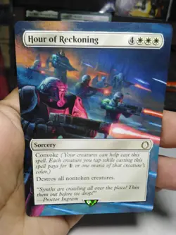 Hour of Reckoning MTG Fallout Hand Painted Borderless Extended Full Altered Art - Image 2
