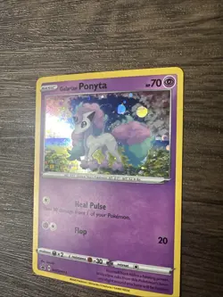 Pokemon TCG Galarian Ponyta SWSH013 Black Star Promo Cosmos Holo NM - Image 2