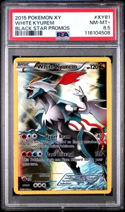 2015 POKEMON BLACK STAR PROMO WHITE KYUREM #XY81 PSA 8.5 NM+ #116104508 - Image 1