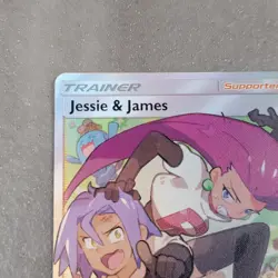 2019 Jesse And James Pokemon TCG Full Art Trainer Card 68/68 Hidden Fates NM - Image 4